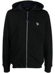 PS Paul Smith hoodie zippé en coton biologique - Noir