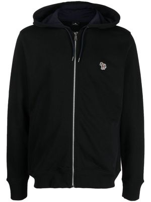 PS Paul Smith hoodie zippé en coton biologique - Noir