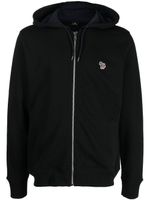 PS Paul Smith hoodie zippé en coton biologique - Noir - thumbnail