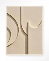 Urban Cotton Wandkleed 'Siaa 2' 145 x 190cm in Floating Frame - off white