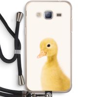 Duke: Samsung Galaxy J3 (2016) Transparant Hoesje met koord