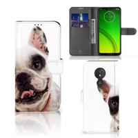 Motorola Moto G7 Power | Telefoonhoesje | Met pasjeshouder | Franse Bulldog