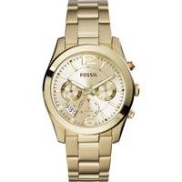 Fossil Dames ES3884 &apos;Perfect Boyfriend&apos; multifunctioneel goudkleurig roestvrijstalen horloge - goud