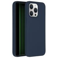 Accezz Liquid Silicone Backcover met MagSafe iPhone 15 Pro Max Telefoonhoesje Blauw