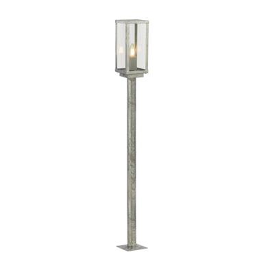 Searchlight Antiek zilveren terraslampBox II 90cm - 90151-900SI