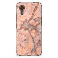 Samsung Galaxy Xcover 7 Anti-Shock Hoesje Marmer Oranje