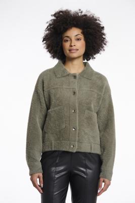 Rino - Pelle Bubbly.5002511 Boxy Jacket Jackets 10867 Green Ash