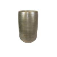 Ter Steege Bloempot Aluminium Goud D 55 cm H 89 cm - thumbnail