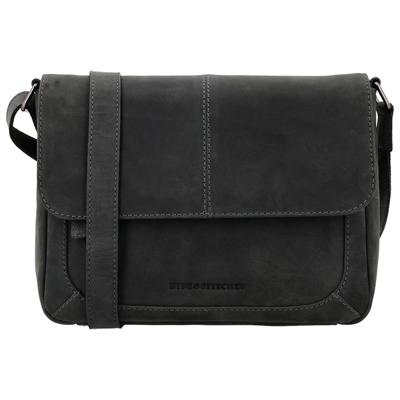 Hide & Stitches Schoudertas met Overslag Idaho Zwart