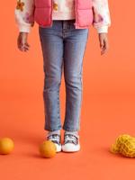 Slim meisjesjeans smal middenblauw