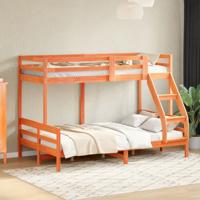 Stapelbed massief grenenhout wasbruin 80x200/120x200 cm
