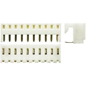 Molex 38001340 Female header, inbouw (standaard) Totaal aantal polen: 10 Rastermaat: 2.54 mm Inhoud: 1 stuk(s) Tray