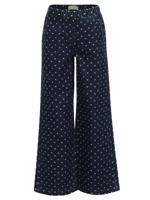 LOOXS Little winter denim wide leg broek meisjes - blauw - hart