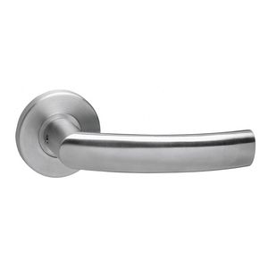 Intersteel Deurklink Blok op rond rozet geborsteld RVS