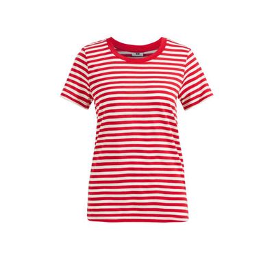 WE Fashion gestreept T-shirt rood/wit WE Fashion gestreept T-shirt rood/wit