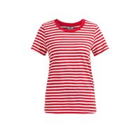 WE Fashion gestreept T-shirt rood/wit - thumbnail