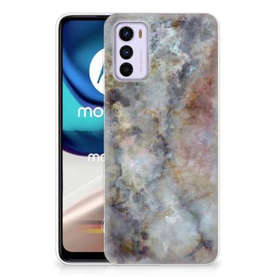 Motorola Moto G42 | TPU | Siliconen hoesje | Marmer Grijs