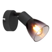 Globo Zwarte wandlampSatella enkel - 54312-1