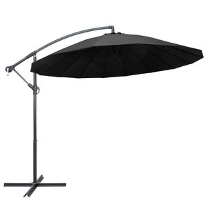 Zweefparasol met aluminium paal 3 m antraciet