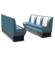 Classic Retro Diner Bank Bel Air HW180 Blauw