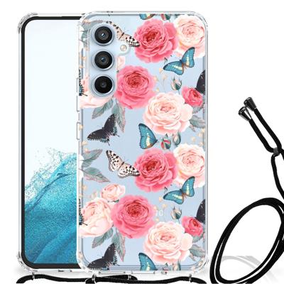 Samsung Galaxy A54 5G Case Butterfly Roses Samsung Galaxy A54 5G Case Butterfly Roses