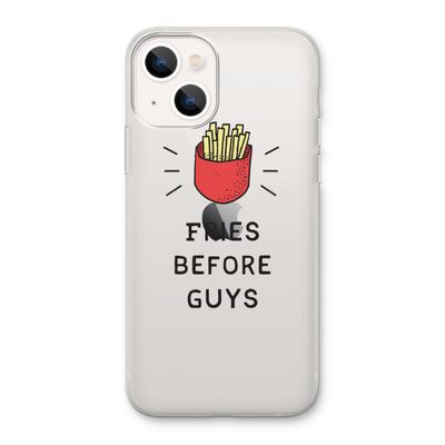 Fries before guys: iPhone 13 Transparant Hoesje