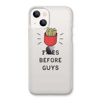Fries before guys: iPhone 13 Transparant Hoesje