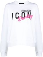 DSQUARED2 sweat Icon Darling Cool en coton - Blanc