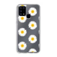 Margrietjes: Samsung Galaxy M31 Transparant Hoesje Margrietjes: Samsung Galaxy M31 Transparant Hoesje