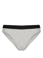 Natasha Zinko culotte en coton à motif brodé - Gris