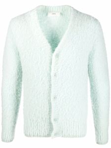 AMI Paris cardigan en polaire à col v - Vert