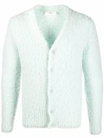 AMI Paris cardigan en polaire à col v - Vert