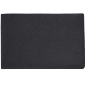 1x placemats lederlook - 45 x 30 cm - zwart