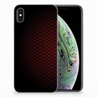Apple iPhone Xs Max | TPU bumper | Geruit Rood
