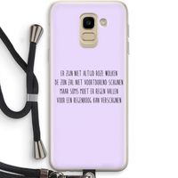 Regenboog: Samsung Galaxy J6 (2018) Transparant Hoesje met koord
