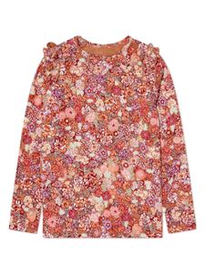 Molo t-shirt volanté à fleurs - Multicolore