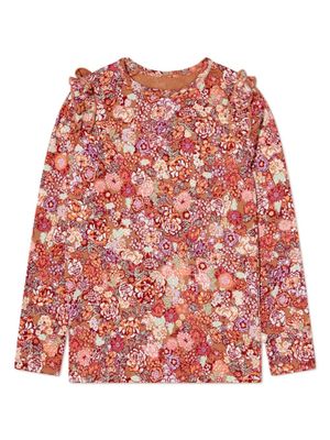 Molo t-shirt volanté à fleurs - Multicolore