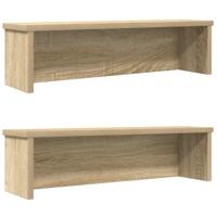 Keukenrekken stapelbaar 2 st 50x15x16 cm sonoma eikenkleurig Keukenrekken stapelbaar 2 st 50x15x16 cm sonoma eikenkleurig