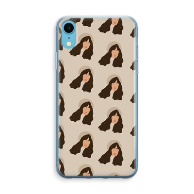 Bonjour mon amour: iPhone XR Transparant Hoesje