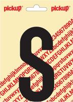 Plakletter Nobel Sticker zwarte letter S - Pickup Plakletter Nobel Sticker zwarte letter S - Pickup