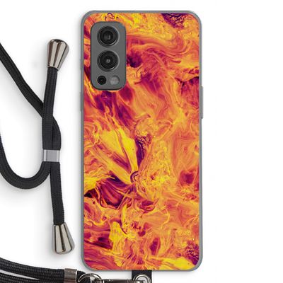 Eternal Fire: OnePlus Nord 2 5G Transparant Hoesje met koord