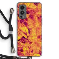 Eternal Fire: OnePlus Nord 2 5G Transparant Hoesje met koord