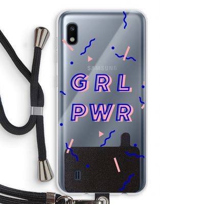GRL PWR: Samsung Galaxy A10 Transparant Hoesje met koord