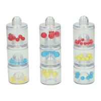 Geluids- en Sorteerblokken met Kralen in 3 Maten - 9dlg