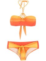 Amir Slama bikini à rayures - Orange - thumbnail