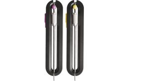 Boretti Sondes BBQ thermometer (geel en paars)