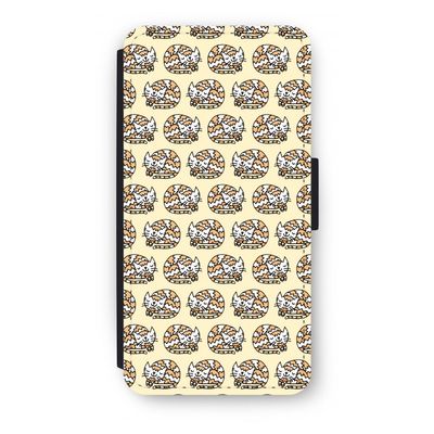 Slapende poes: iPhone 8 Plus Flip Hoesje