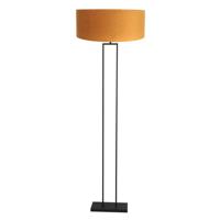 Steinhauer Vloerlamp 160cmStang zwart met oranje kap - 3848ZW