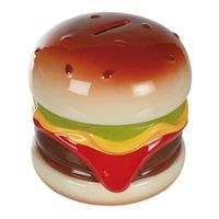 Spaarpot hamburger 14 cm