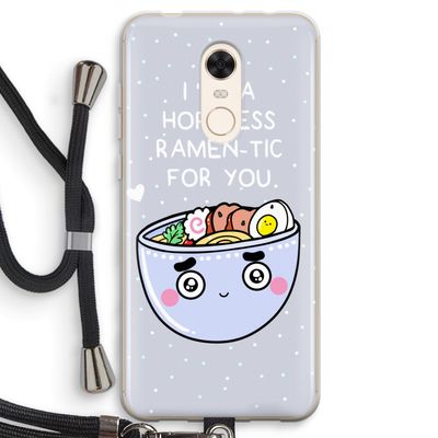 I'm A Hopeless Ramen-Tic For You: Xiaomi Redmi 5 Transparant Hoesje met koord